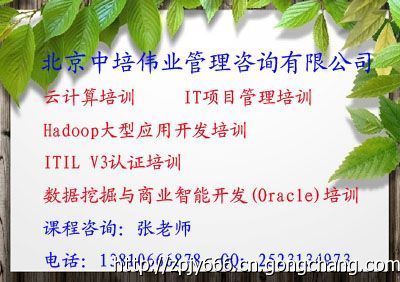 中培教育 北京IT项目管理培训高清图片-世界工厂网